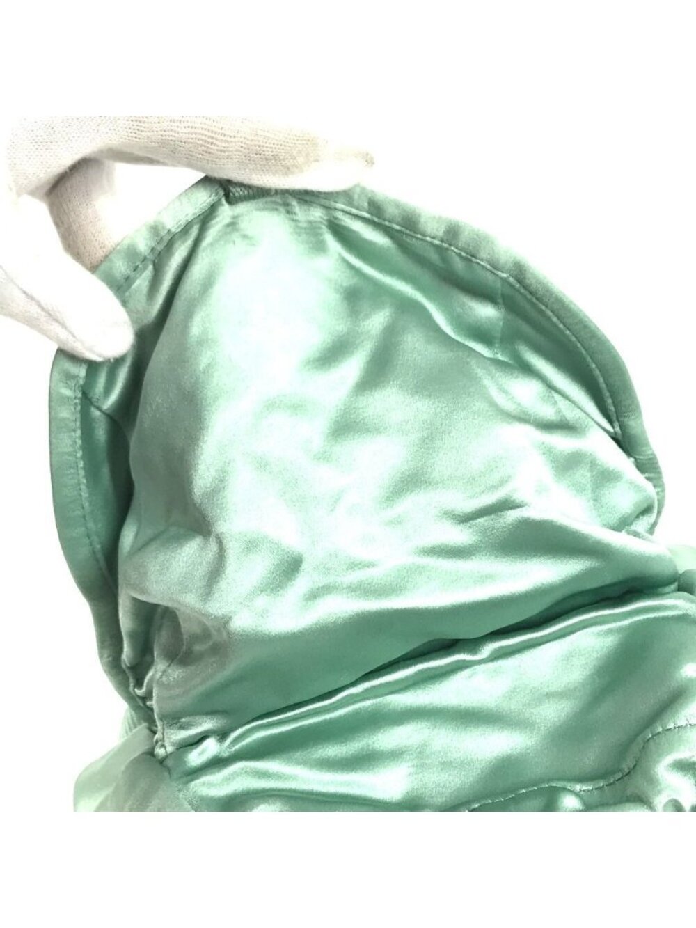 Prada Backpack Satin Green - Picture 5 of 9